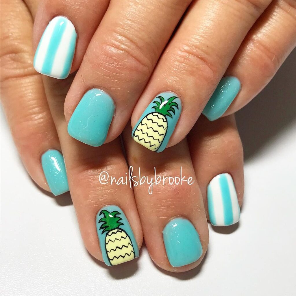 Pineapples and stripes