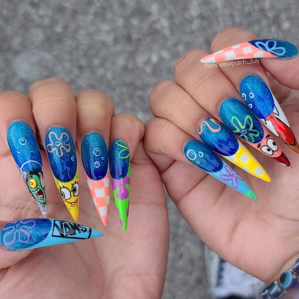 Unhas do Bob Esponja