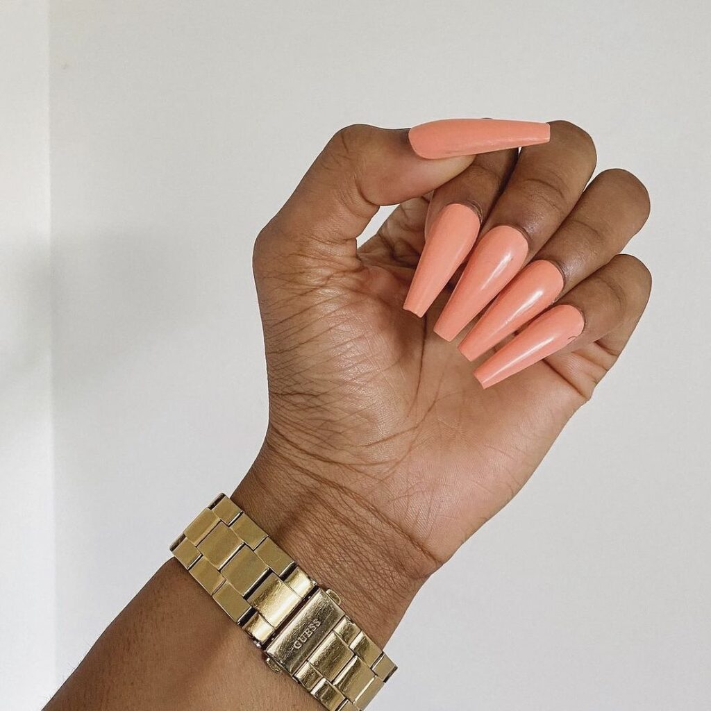 ballerina peach fuzz nails