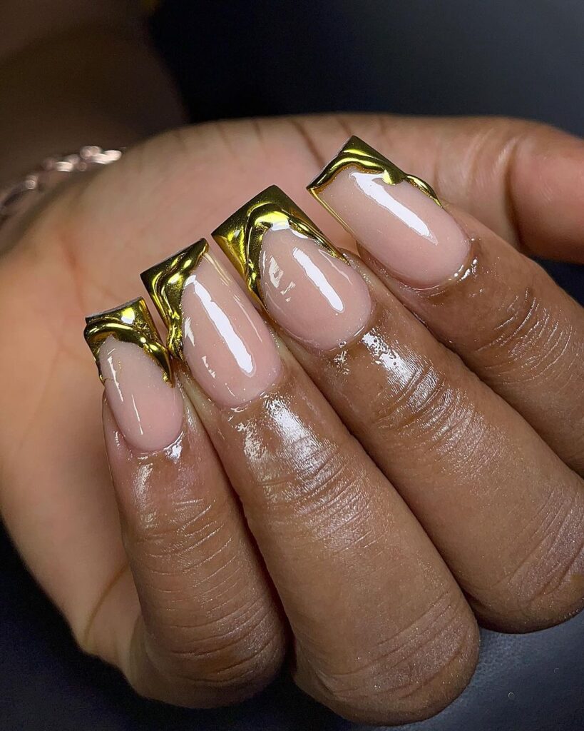 manicura de oro