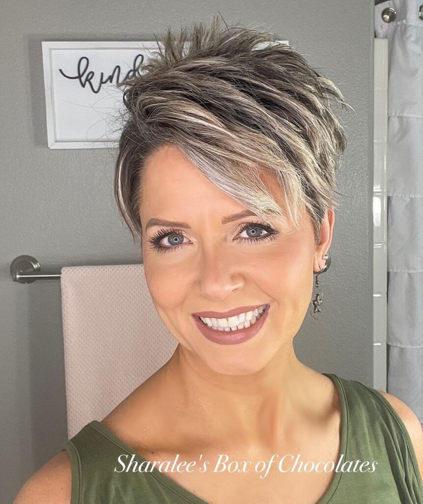 long pixie cut for women over 40