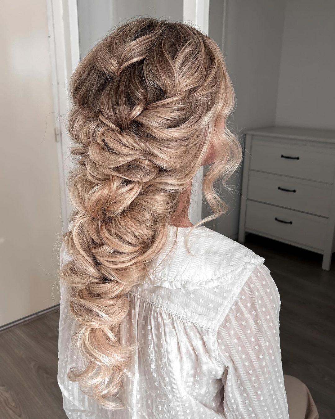 mermaid braid wedding hairstyle