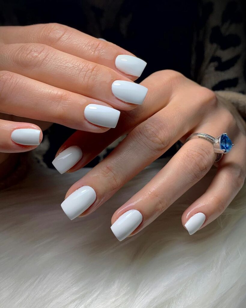 white nails