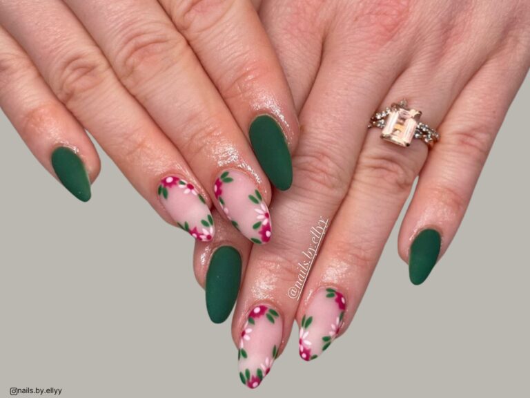 unhas de amêndoa primaveris