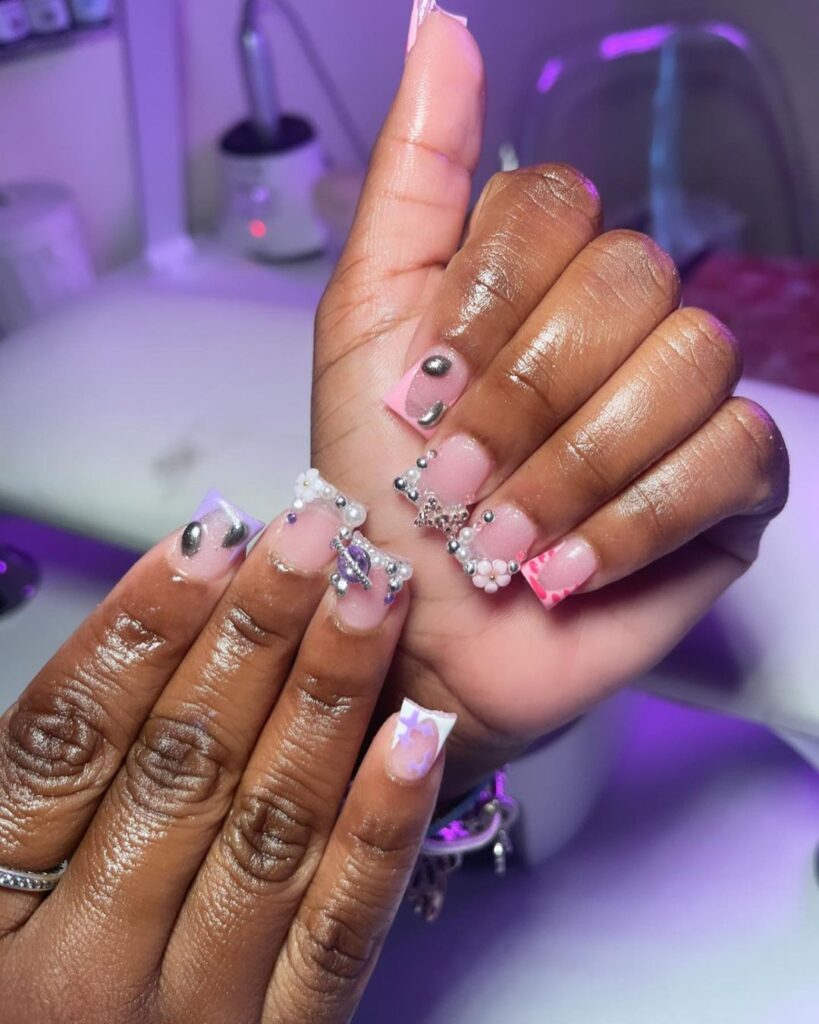 Baddie Short Square Nails