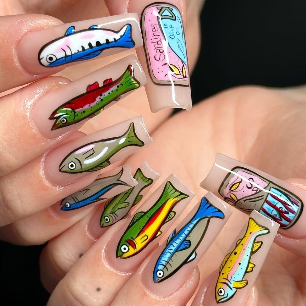 Unhas de peixe fixes