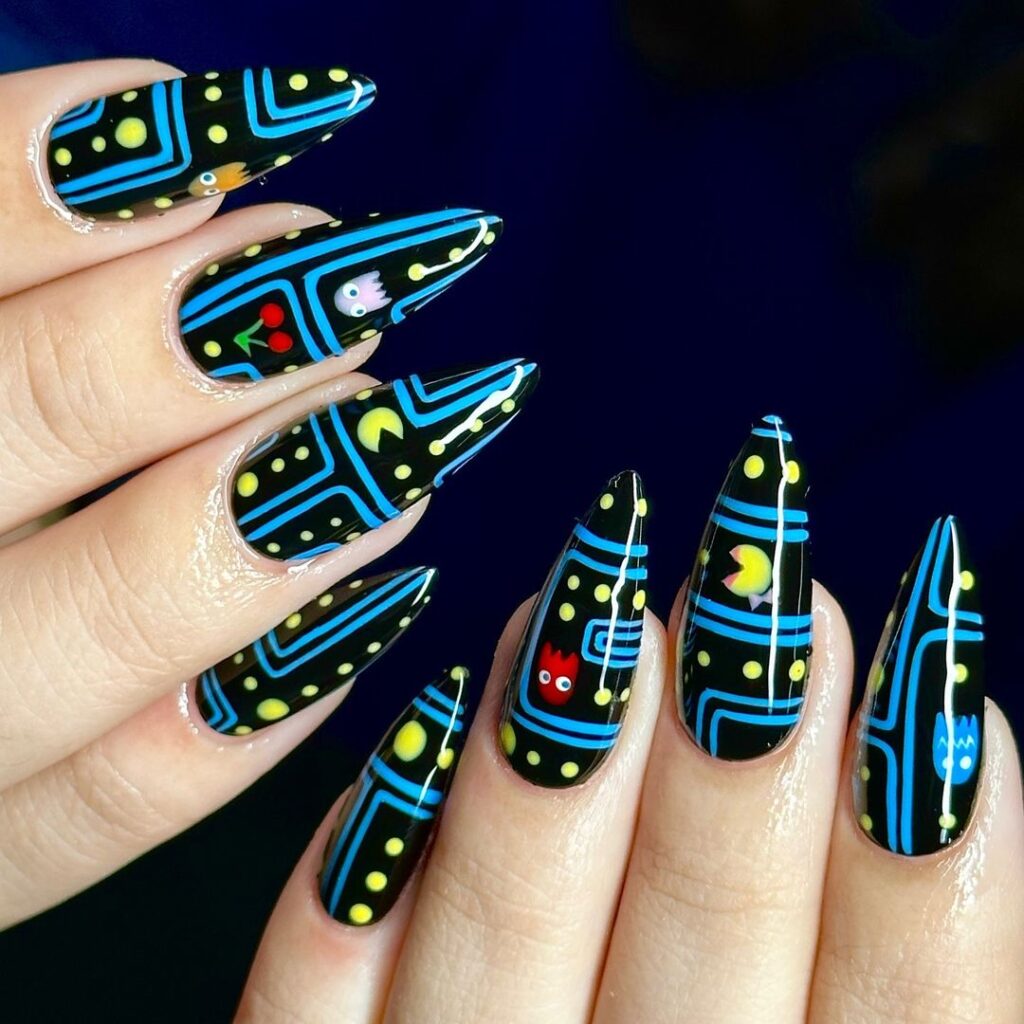 Ongles Pac-Man sympas