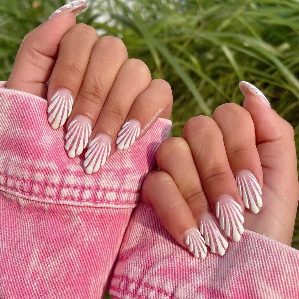 Ongles de coquillages sympas