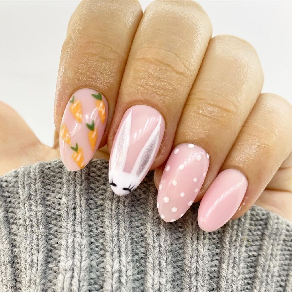 Ongles de Pâques mignons