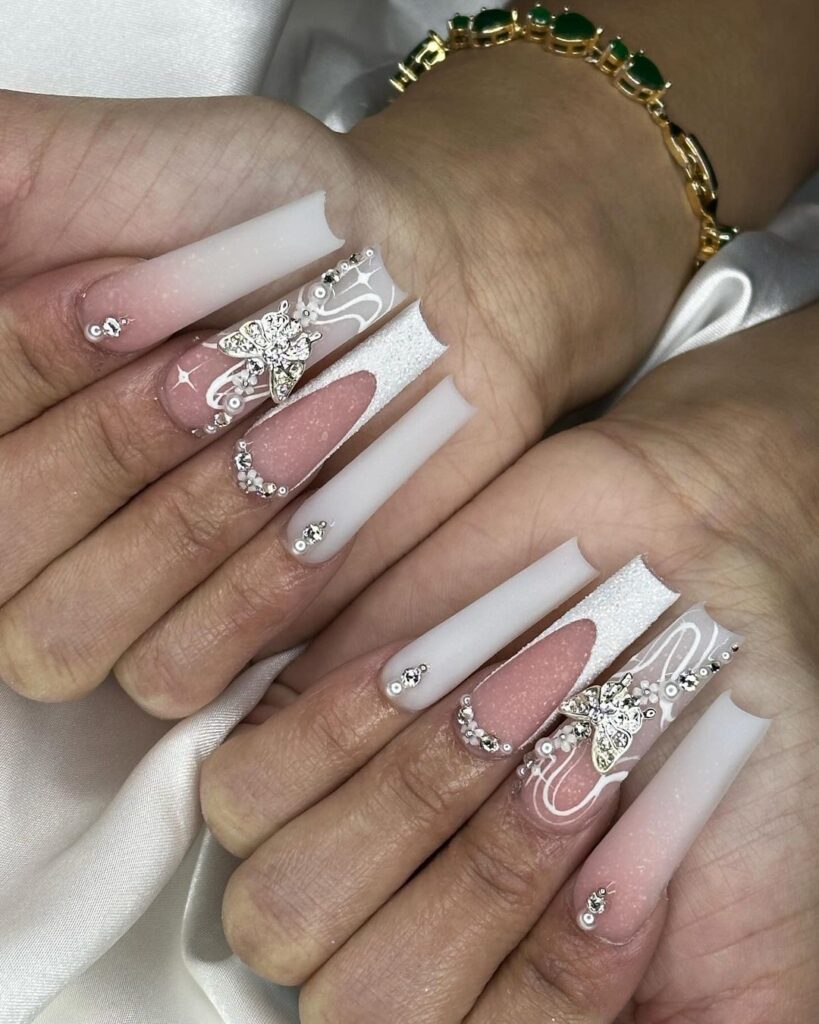 Elegant Baddie Nail Design