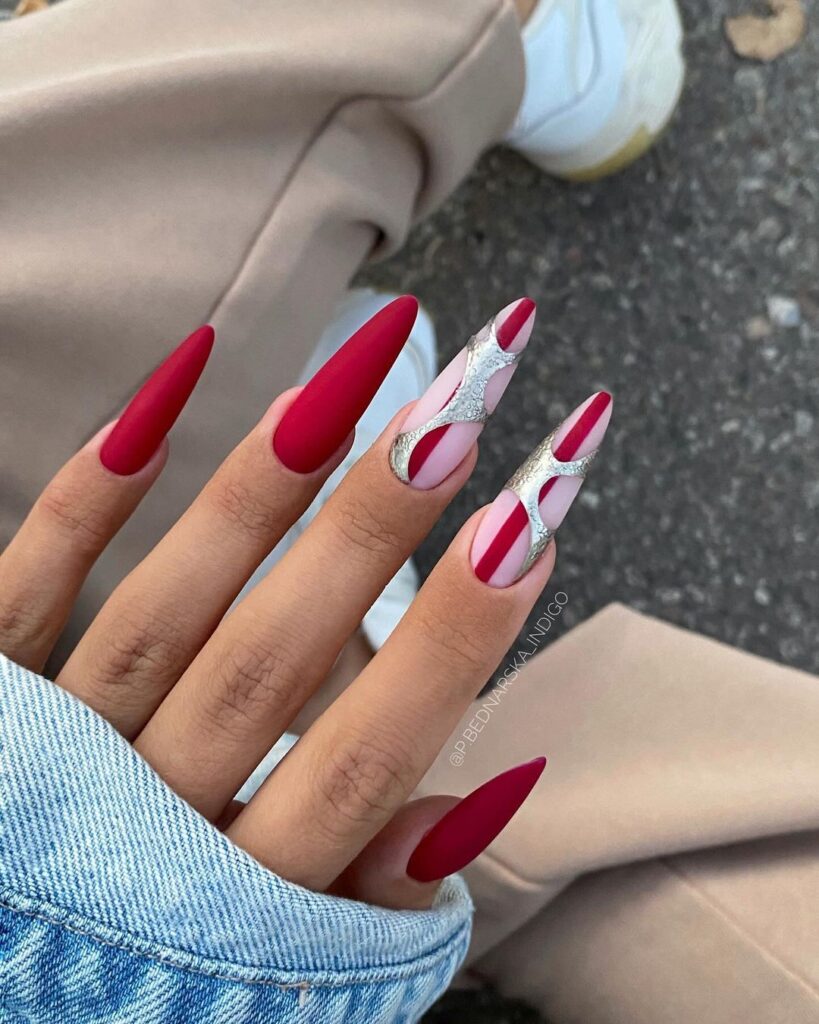 Red Matte Nails