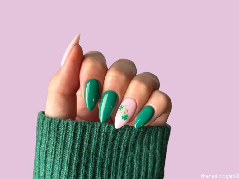 unhas para o dia de São Patrício
