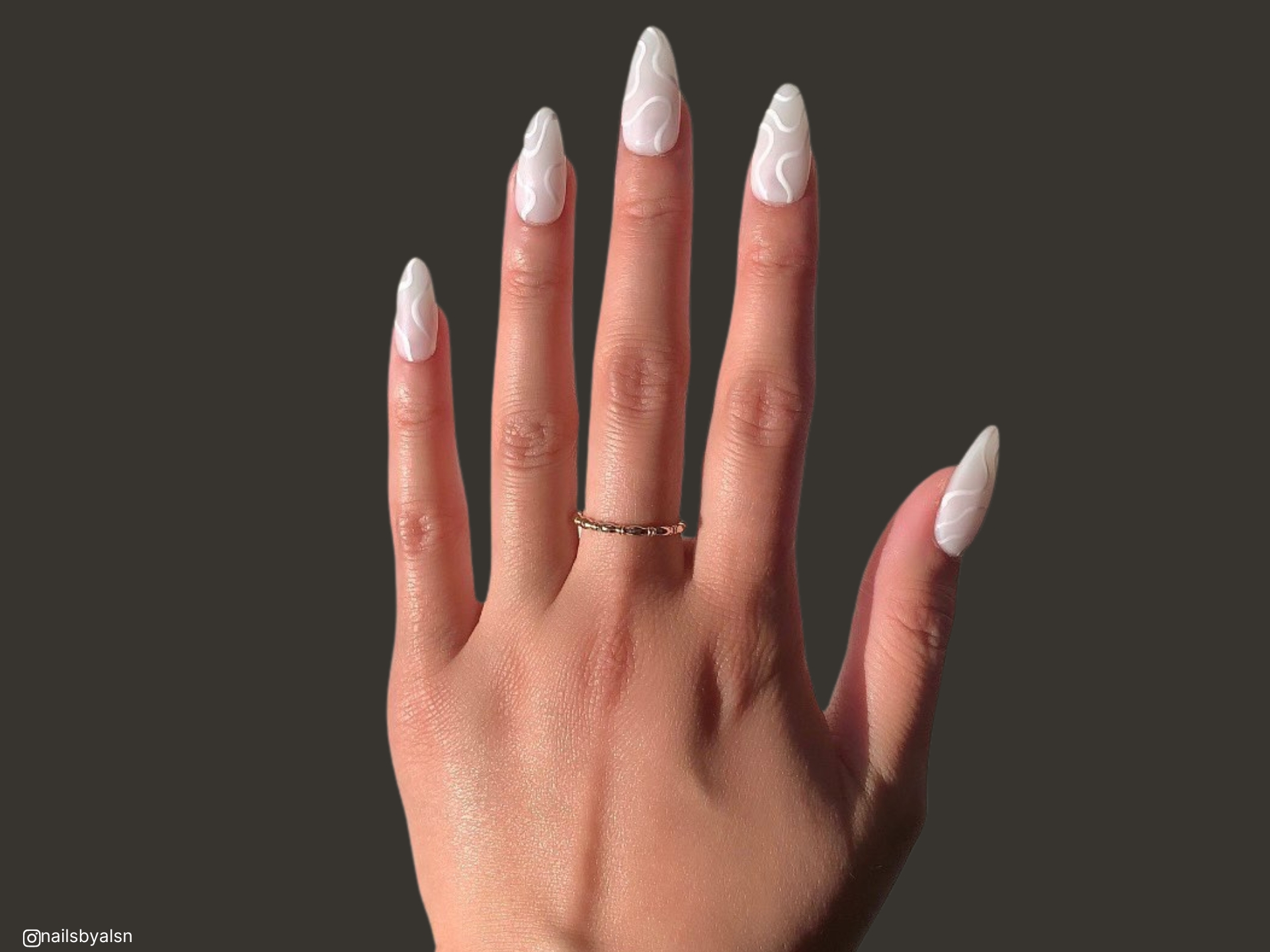 white nails