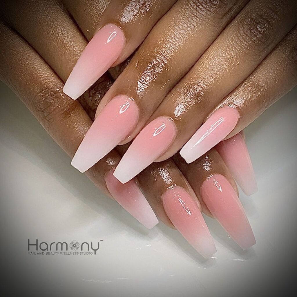 ballerina french ombre nails