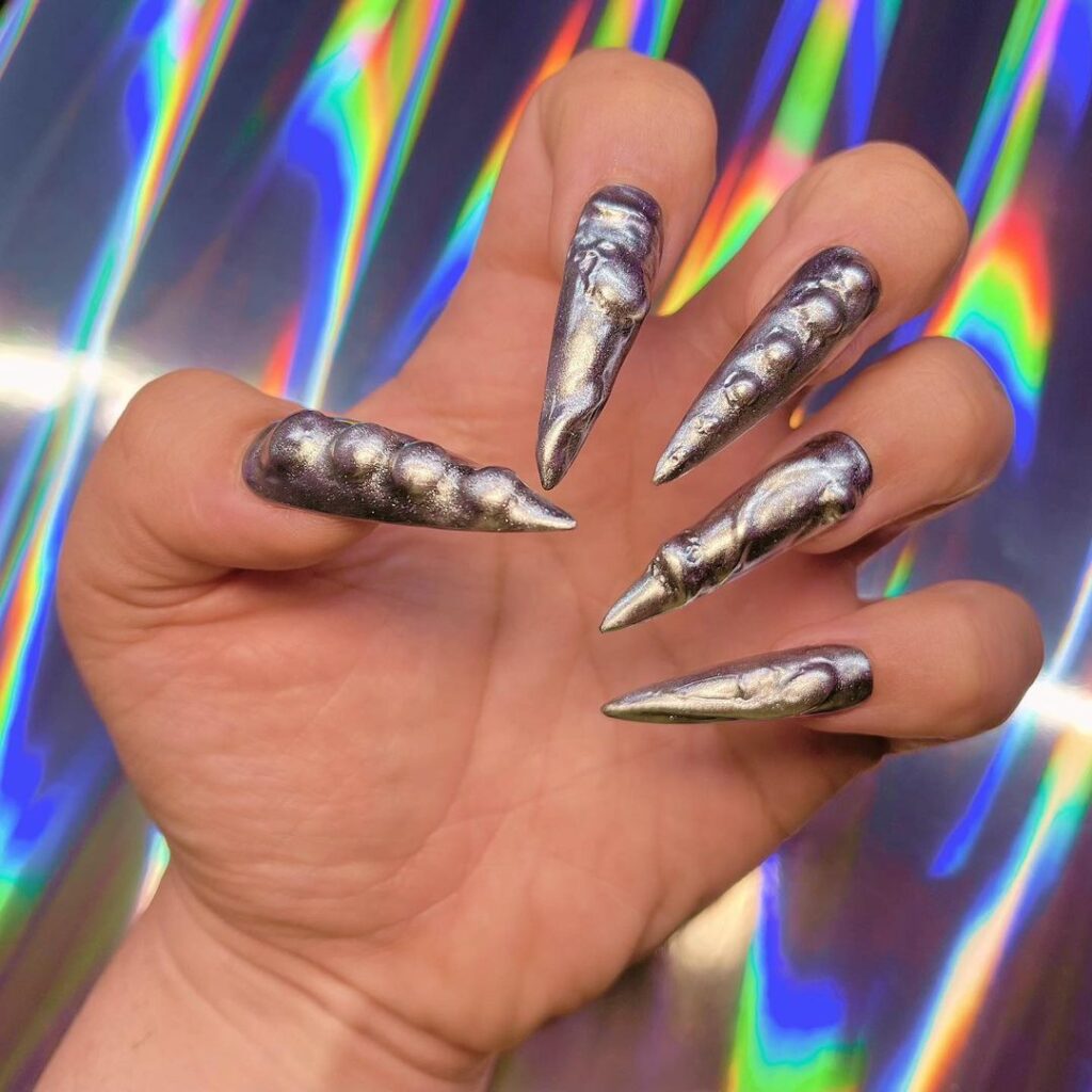 cool chrome nails