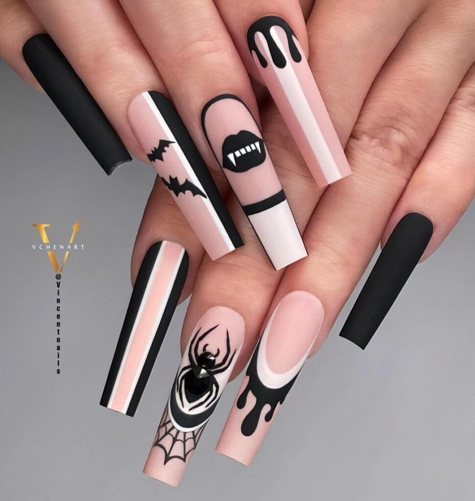 unhas de halloween fixes