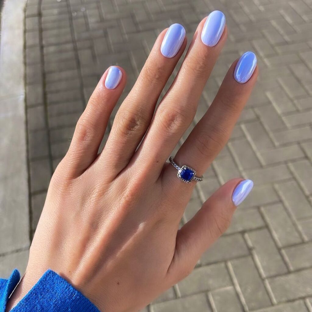 hailey bieber inspired russian manicure