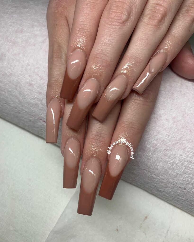 nude french tips