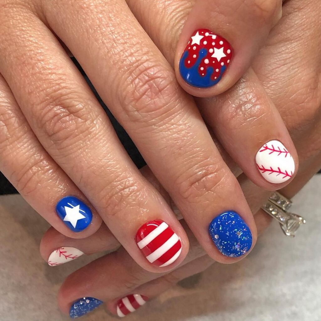 ongles courts de baseball