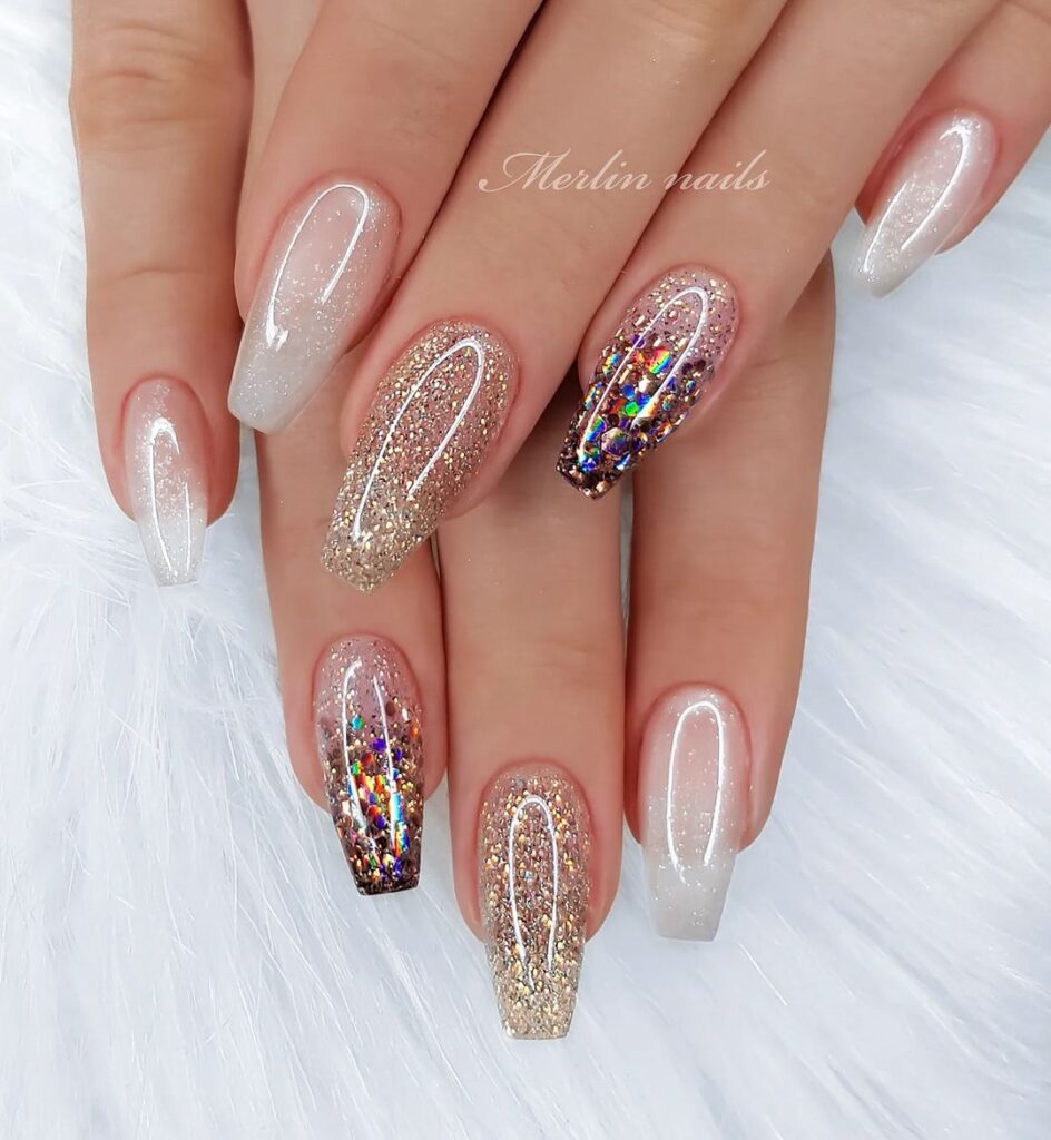sparkle ballerina nails