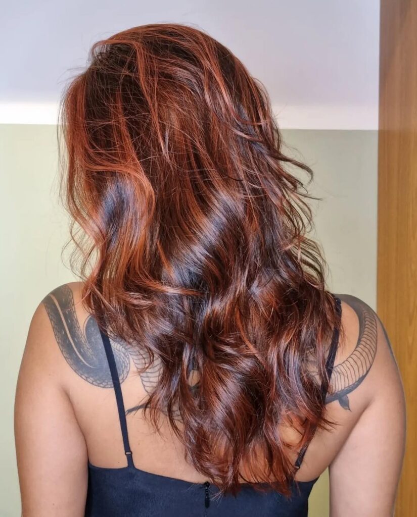 Ginger Highlights On Brown Hair