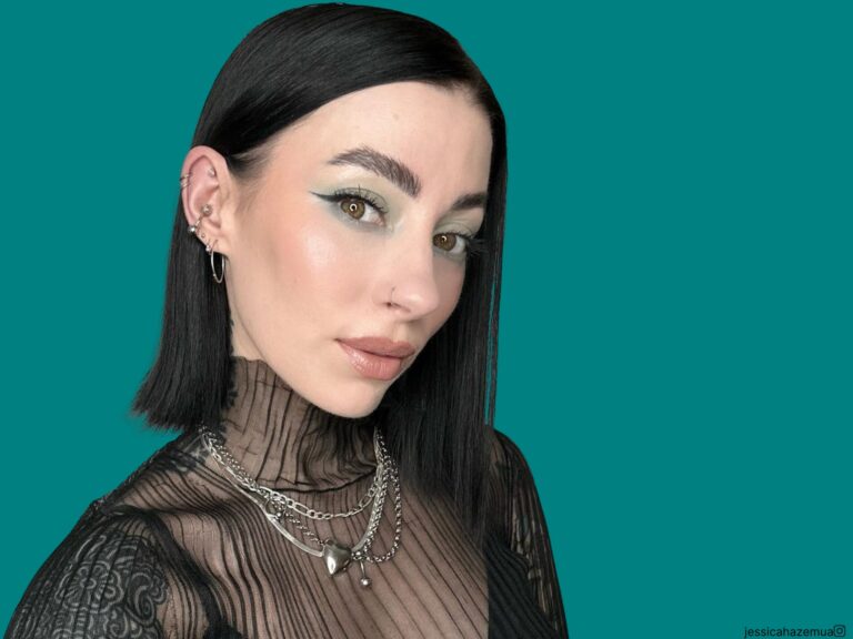 maquillaje gótico limpio