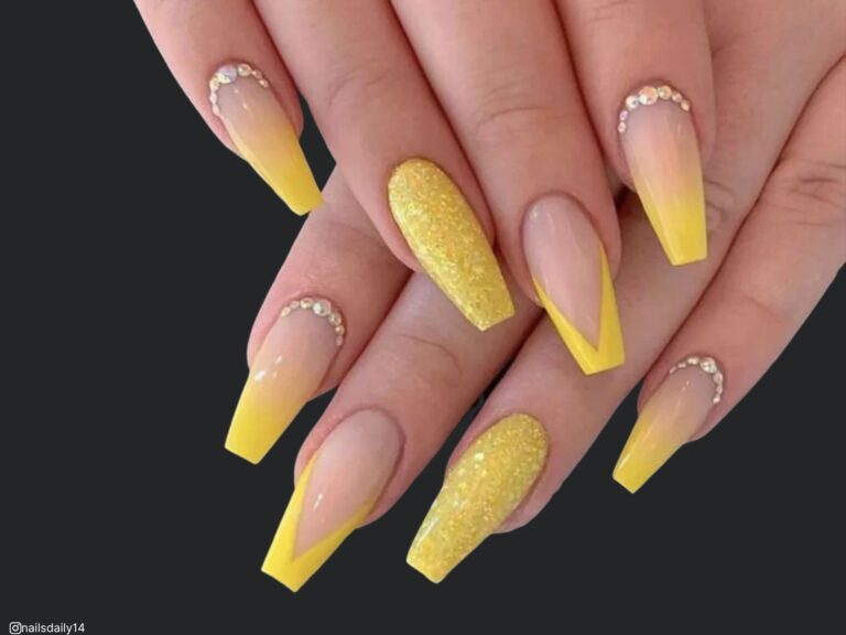 unhas amarelas
