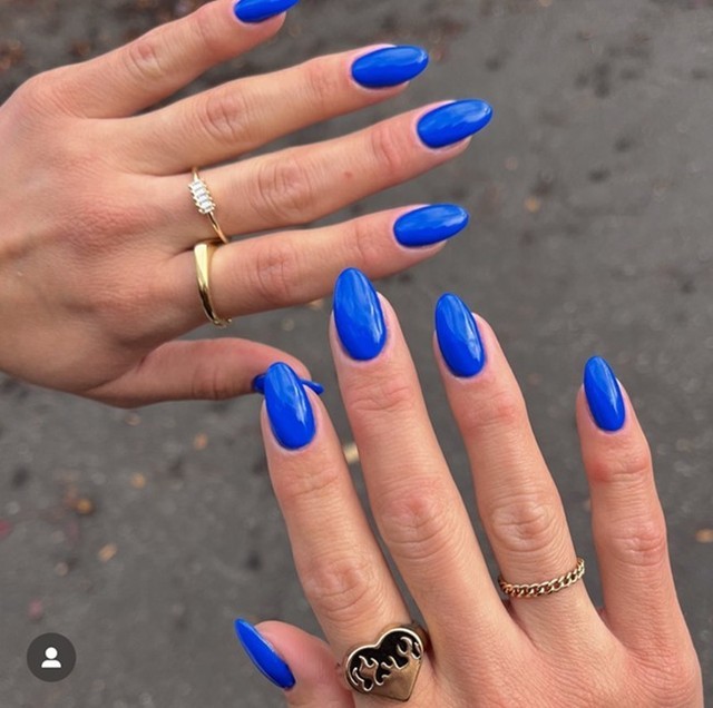 Cobalt Blue Nails