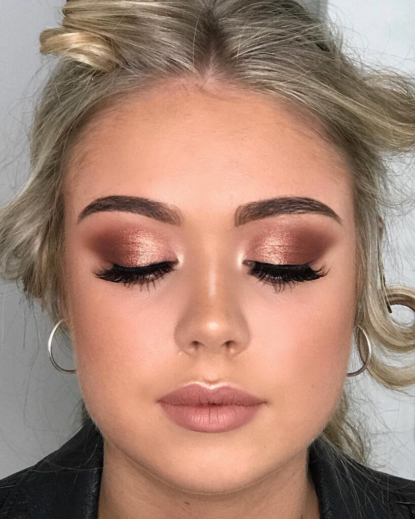 Formal Rose Gold Makeup