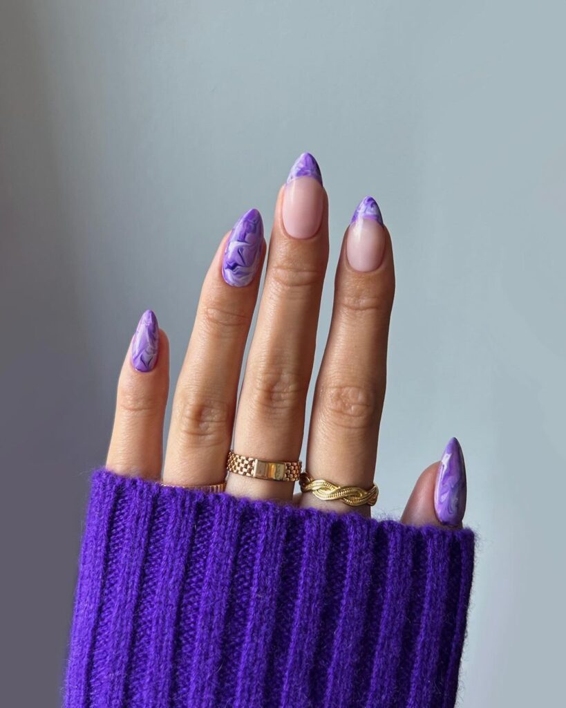 Marbled Purple Design