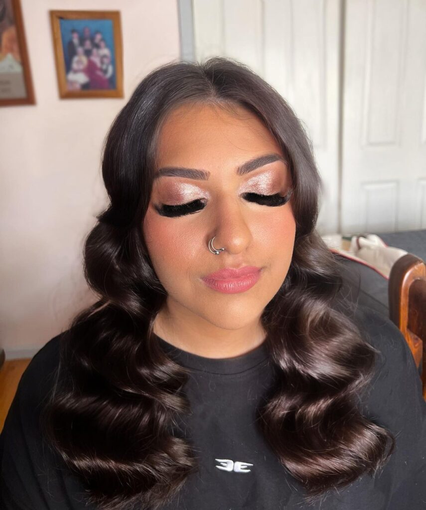 Rose Gold Shimmery Look
