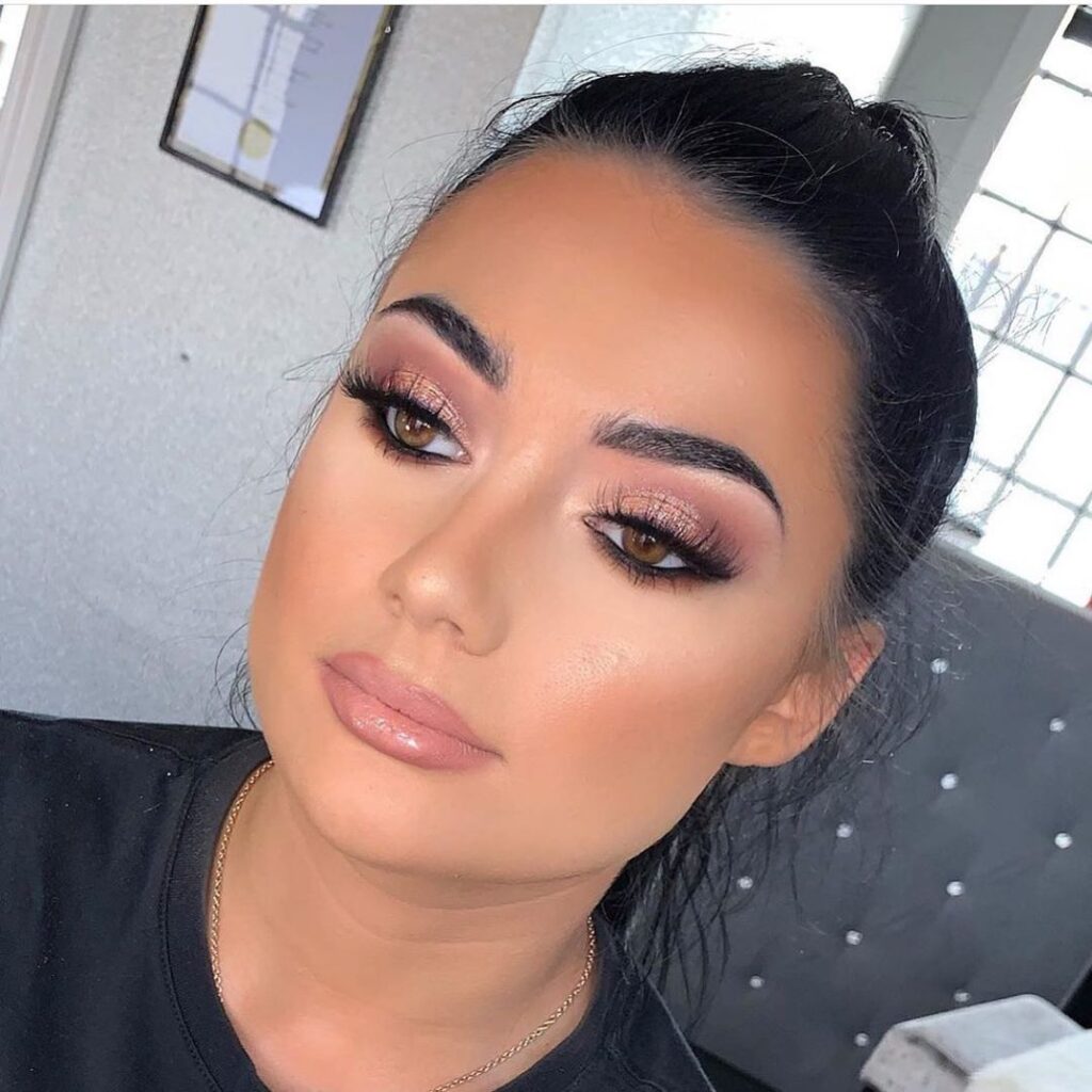 Soft Rose Gold Glam Look
