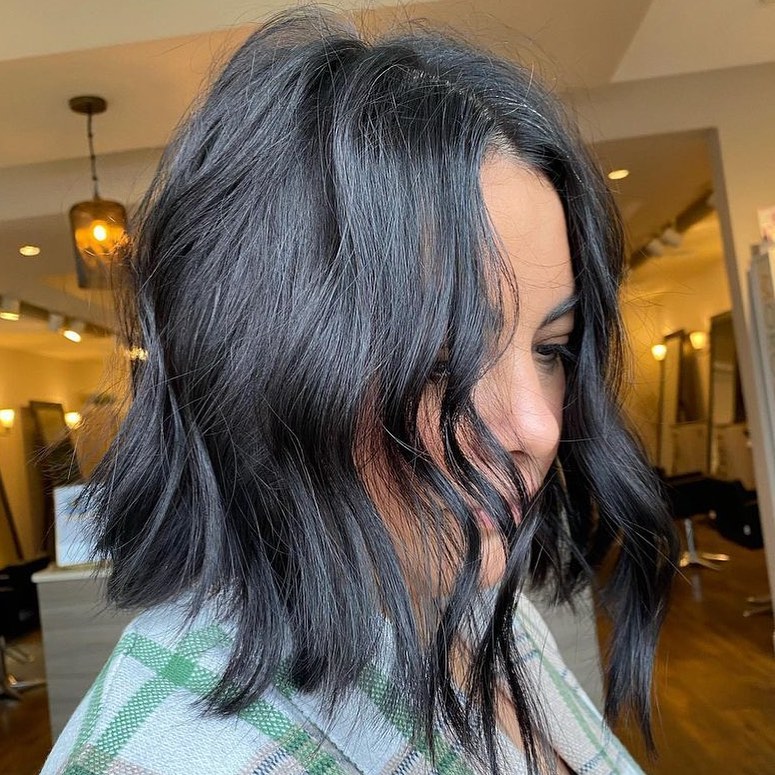 angled lob with textured ends
