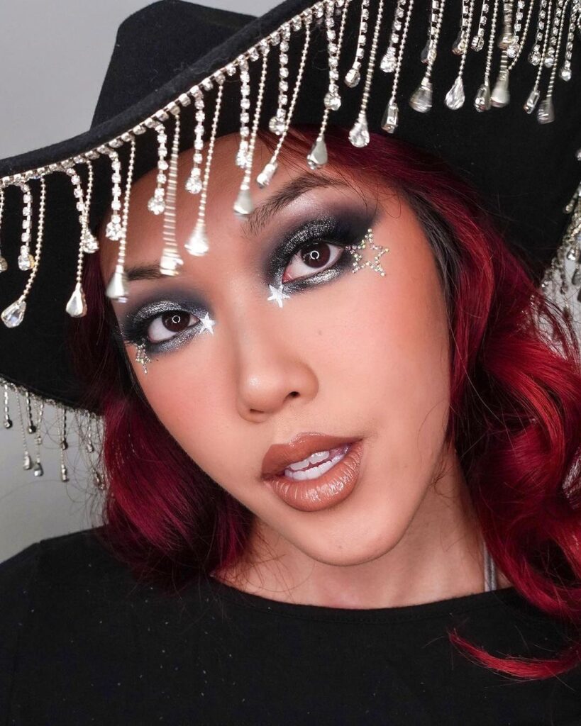 disco cowgirl makeup