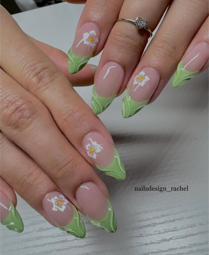 green french tips