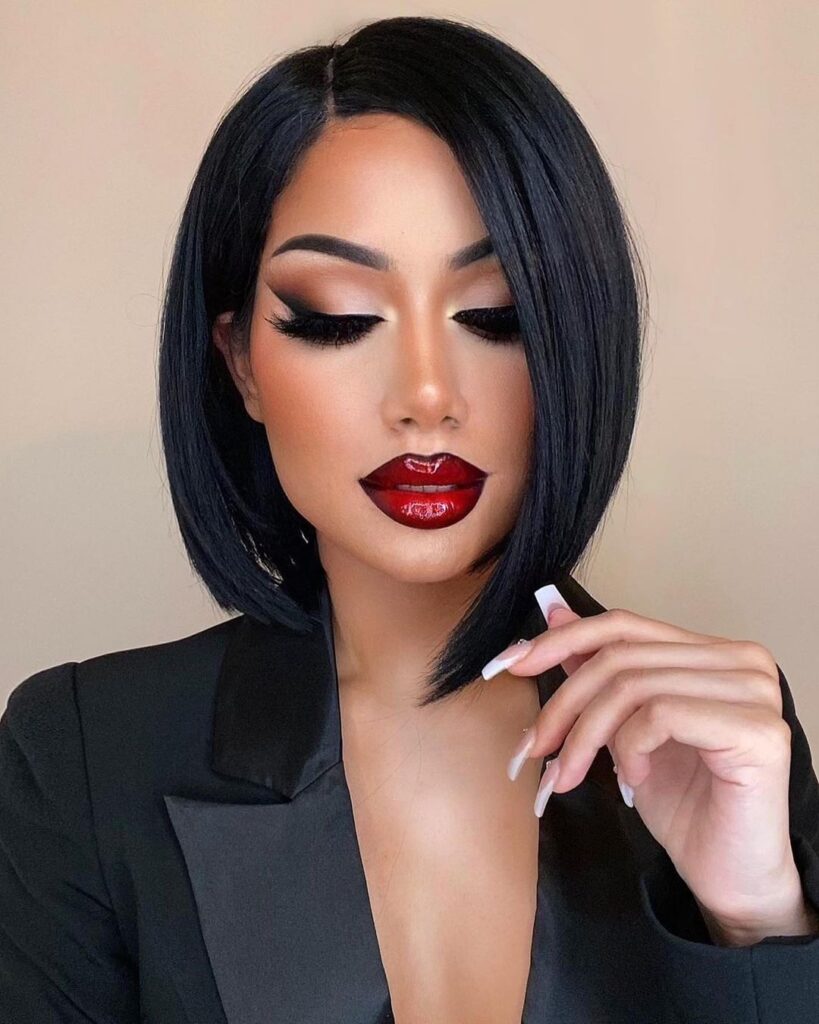 ombre red lips
