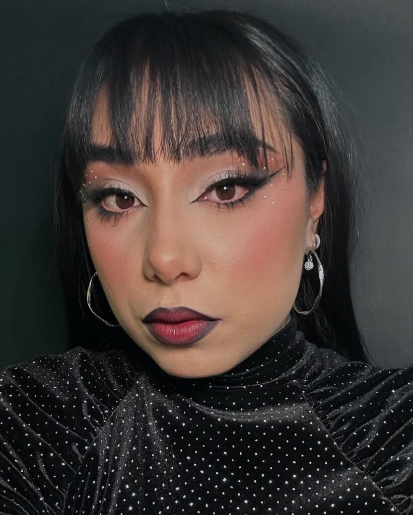 soft goth makeup