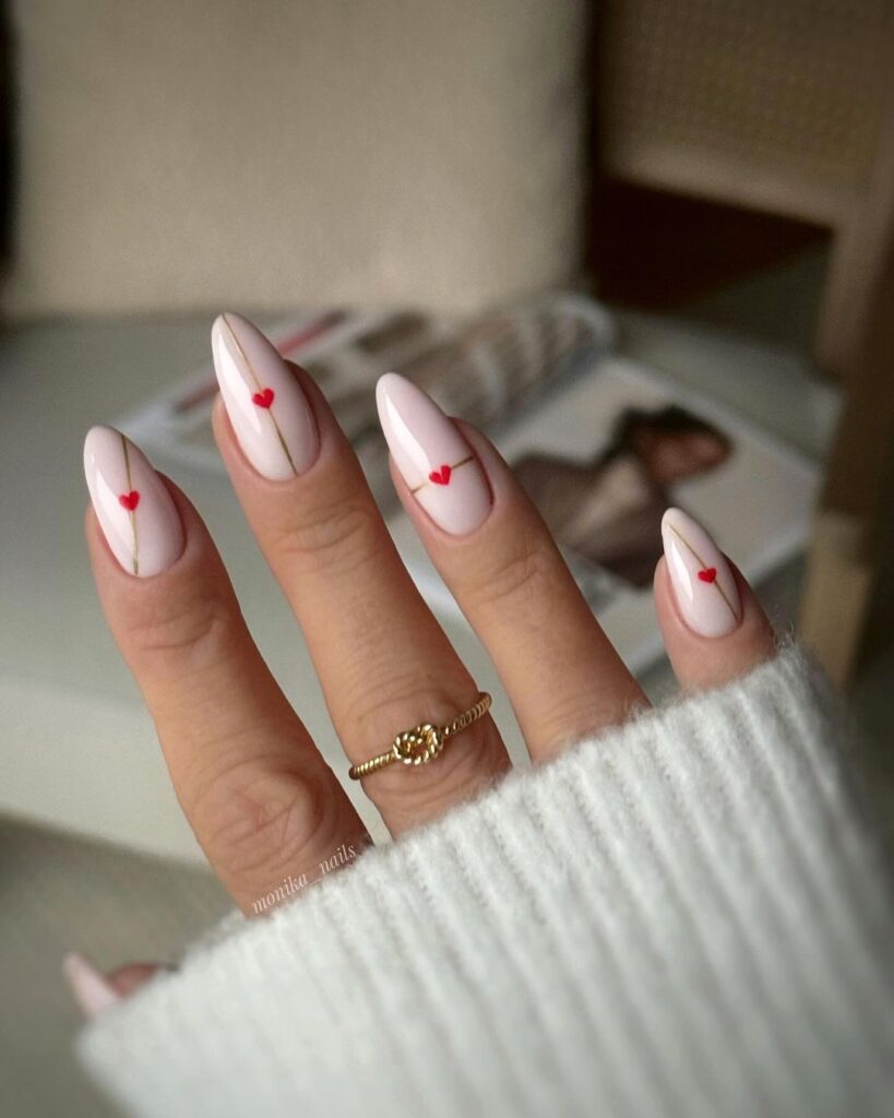 valentine's day classy nails