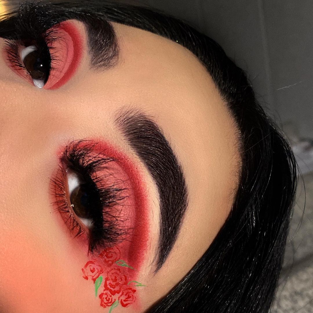 maquillaje artístico para san valentín