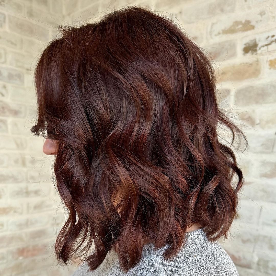 chocolate auburn lob