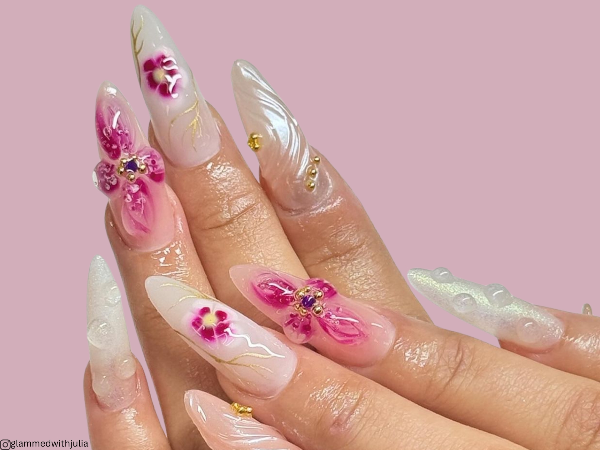 19 Orquideas Nails For A Beautiful Blooming Mani