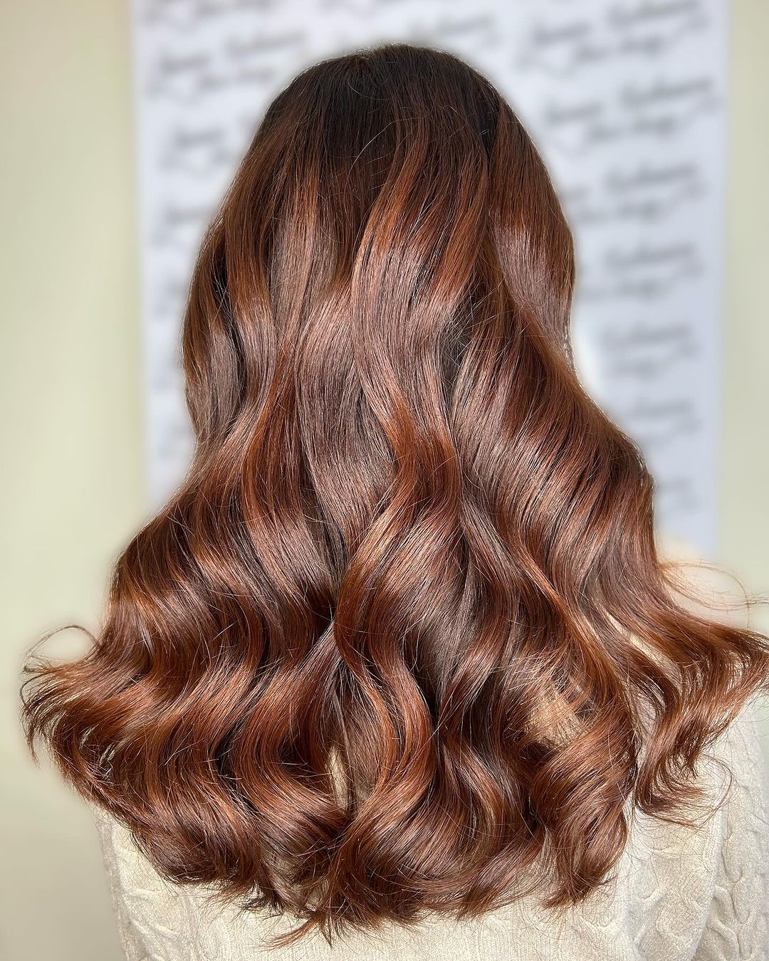 chocolate auburn hair with highlights