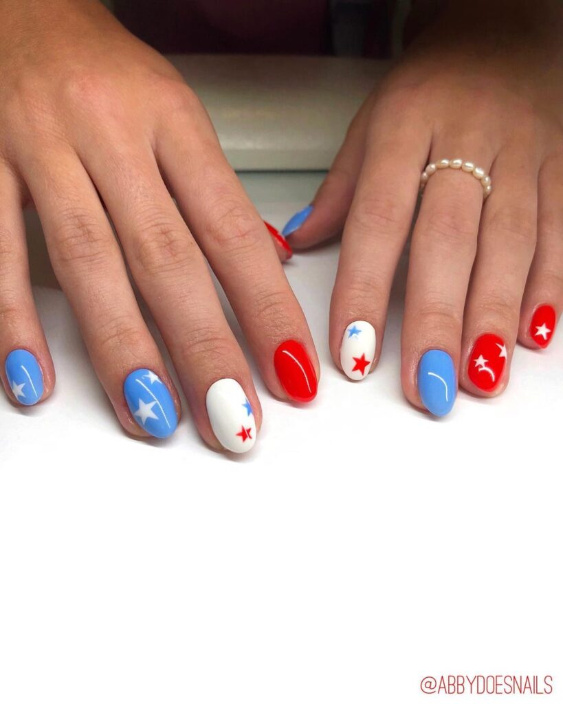 4th Of July Colors And Stars 