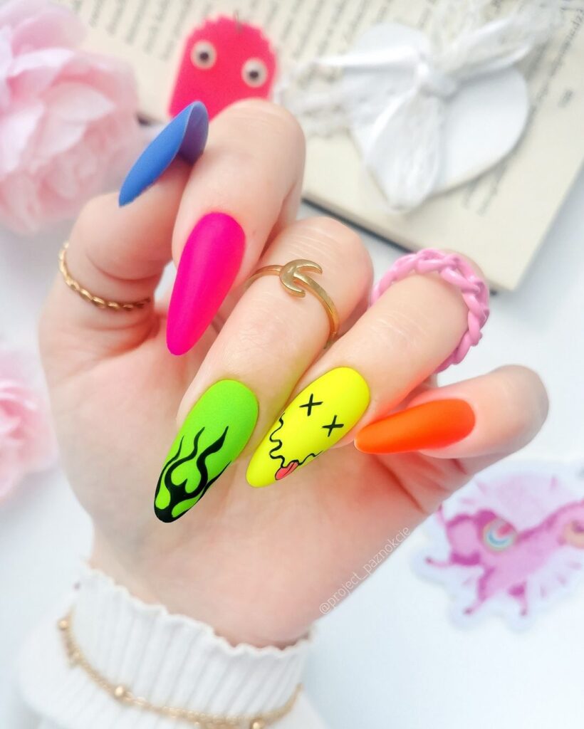 Crazy Colorful Mani