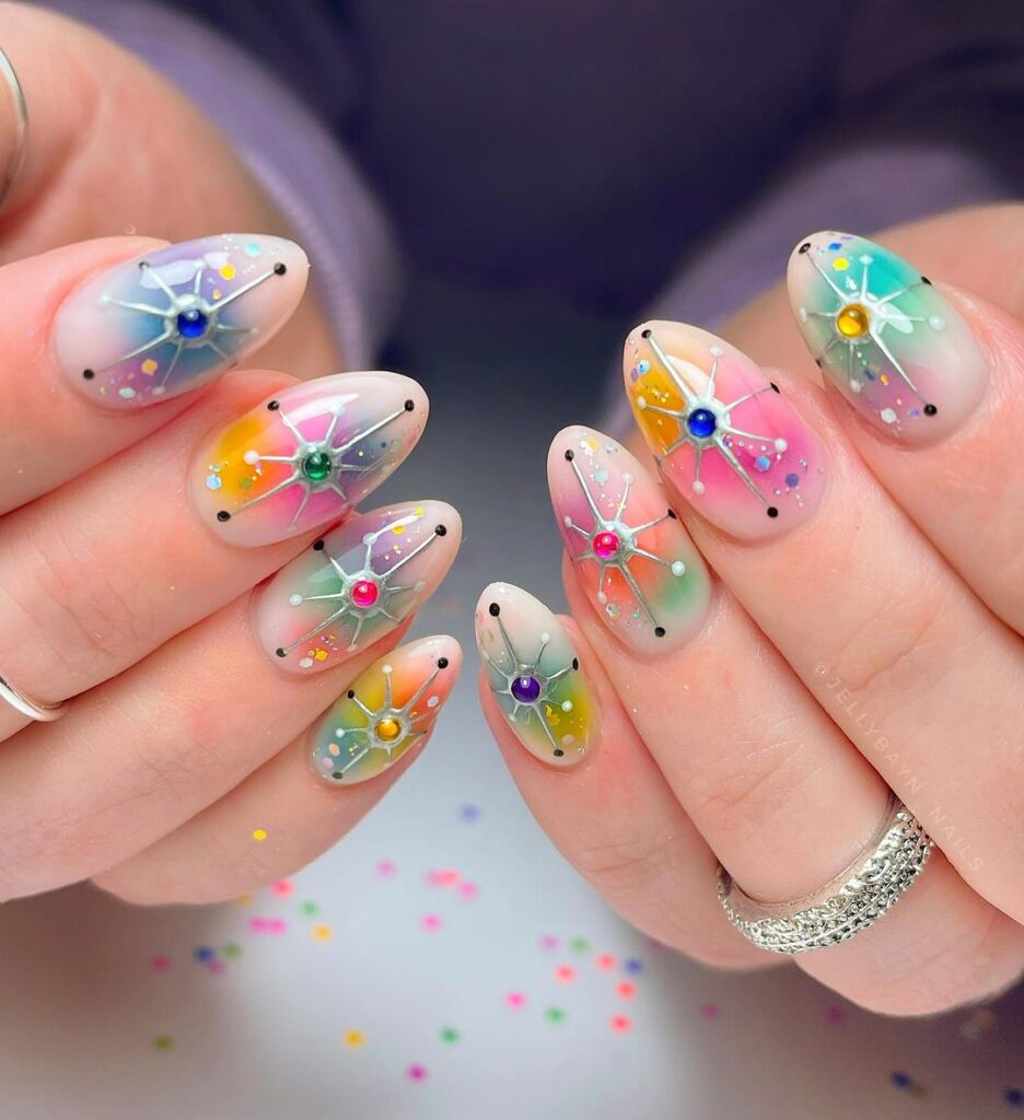 Crazy Set Of Aura Nails