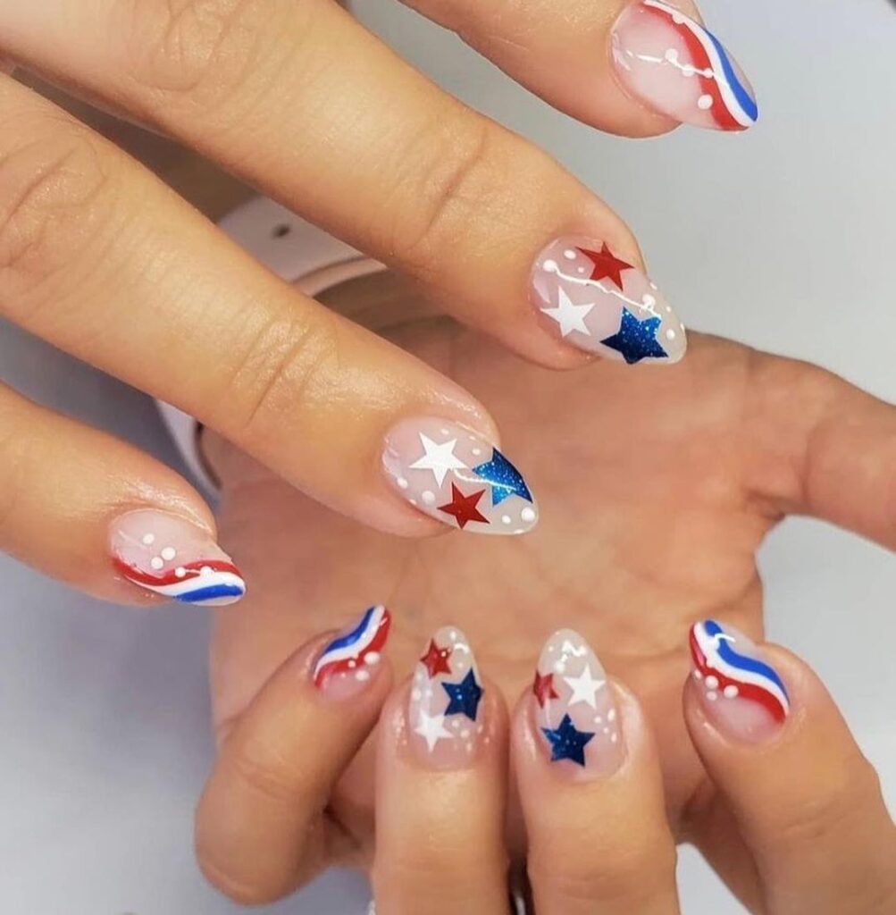 Festive 4th Of July Nail Design