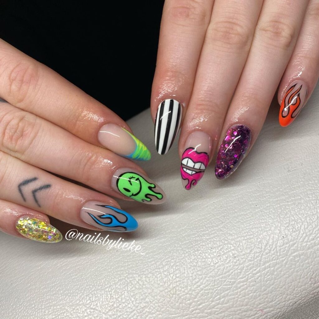 Ongles hippies