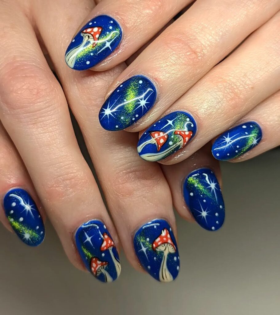 Mystical Mushroom Nails