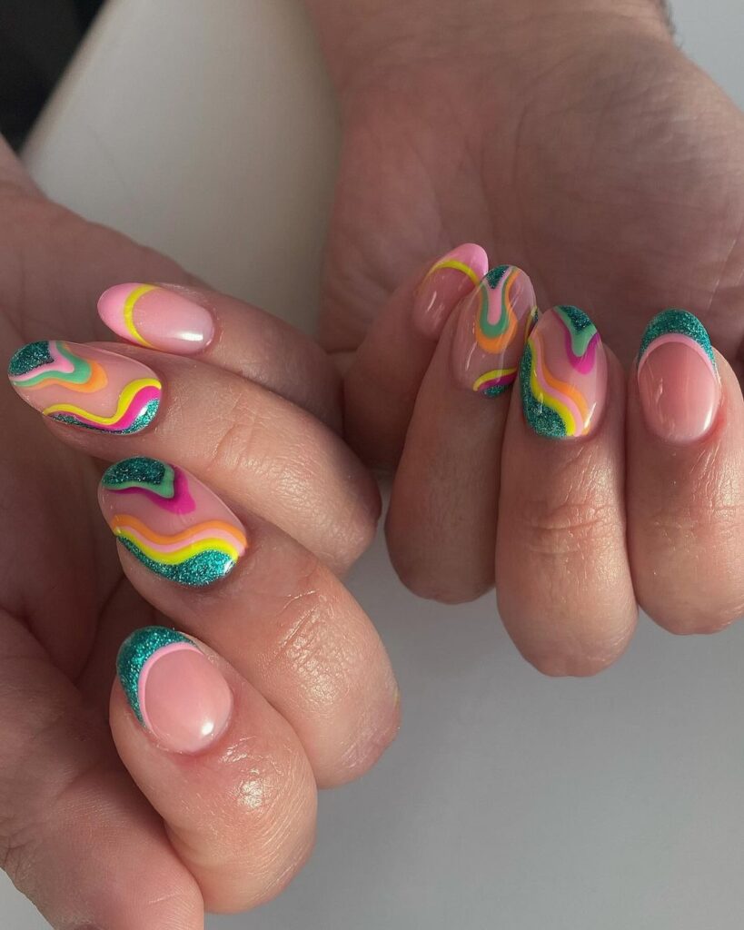 Neon Swirls