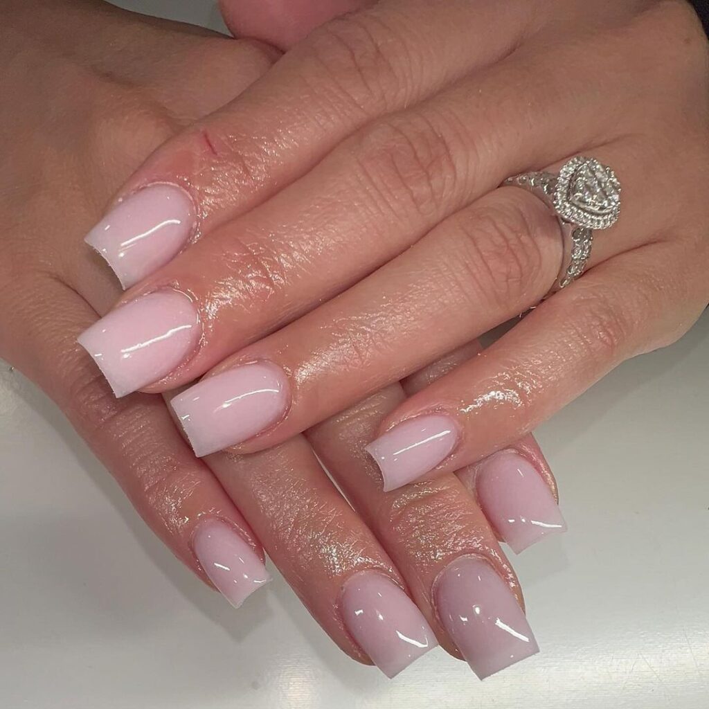 Pale Pink Nails